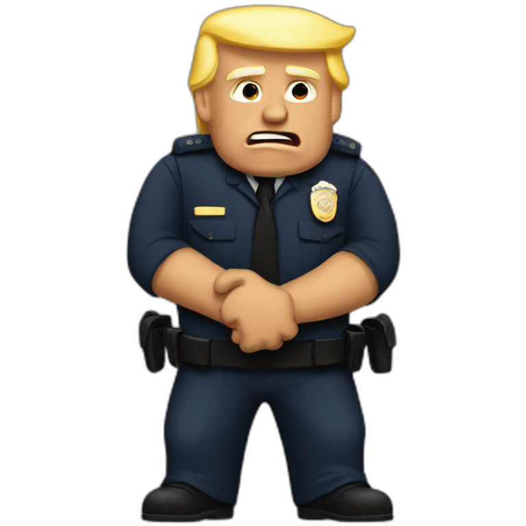 trump-getting-arrested emoji