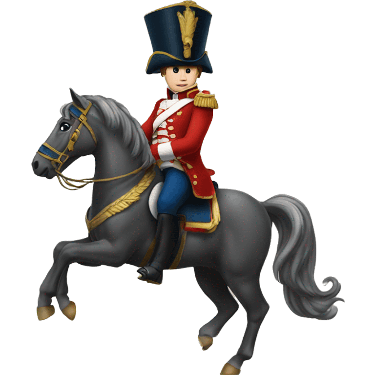 Napoléon riding a horse emoji