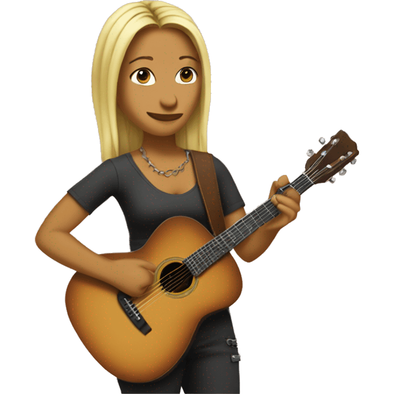 pheobe buffay with her guitar emoji