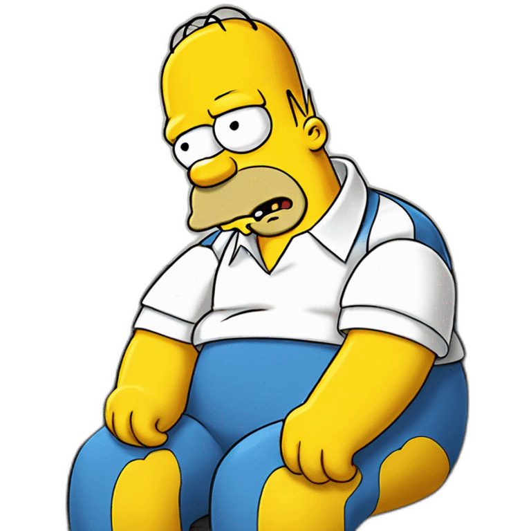 homer simpson sad emoji