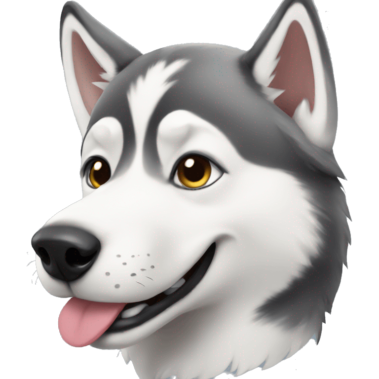 Cute husky emoji