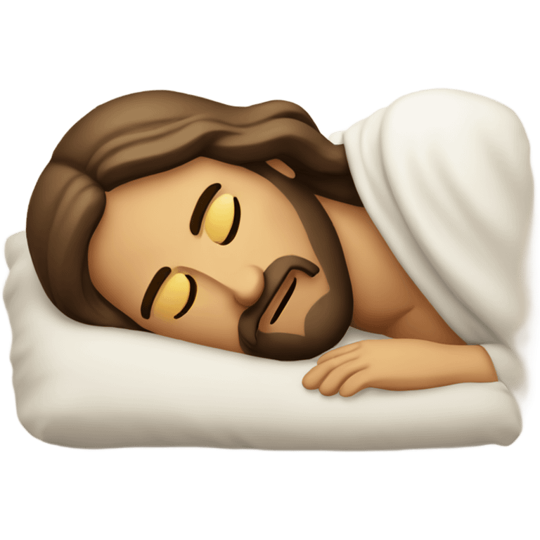 Jesus Christ napping emoji