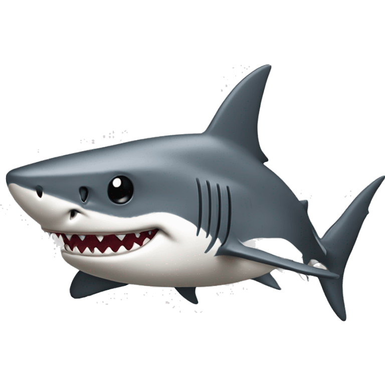 Shark with Steelers hat emoji