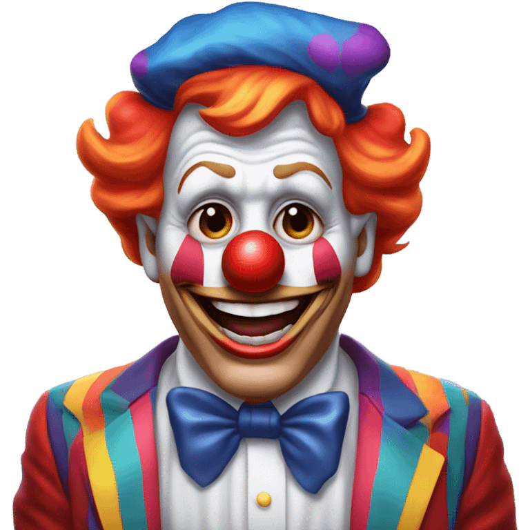 Donald Trump as a clown emoji