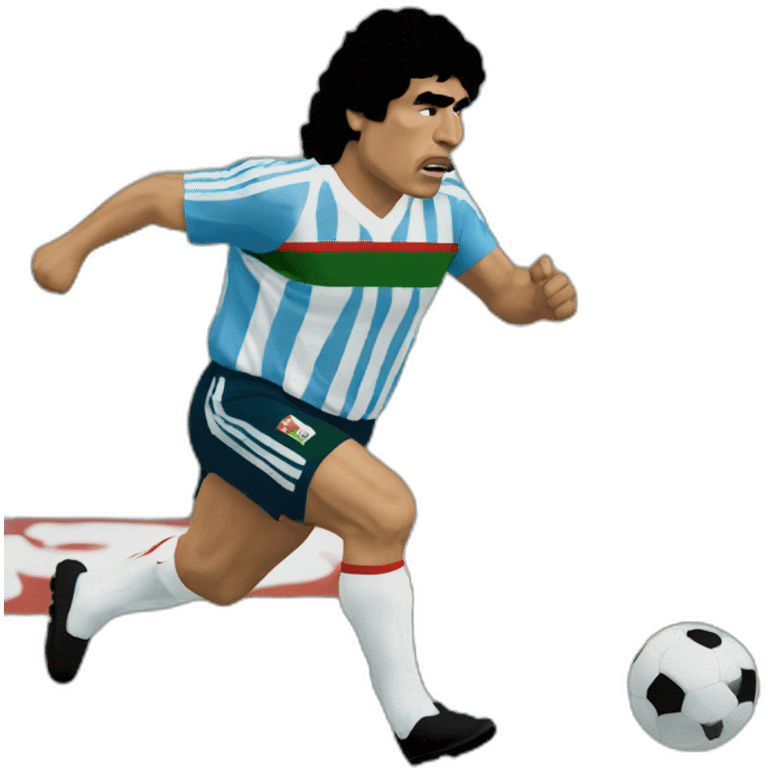 Maradona run México 86 emoji