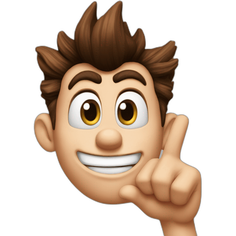 Jimmy neutron puts finger in hole emoji