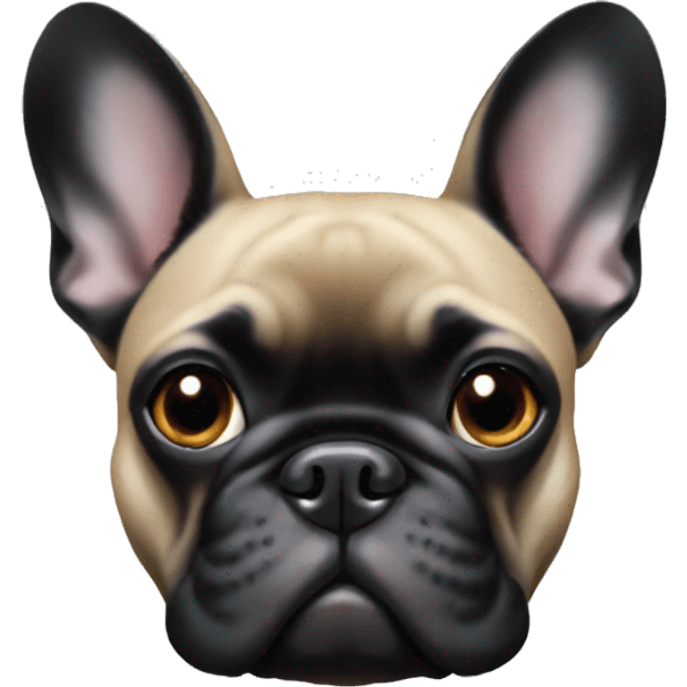 black french bulldog emoji