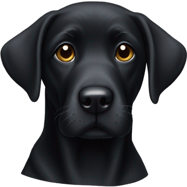 Black lab emoji