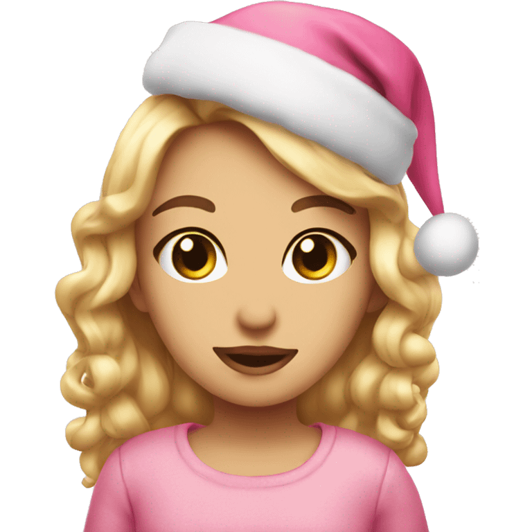 Cute pink Christmas  emoji