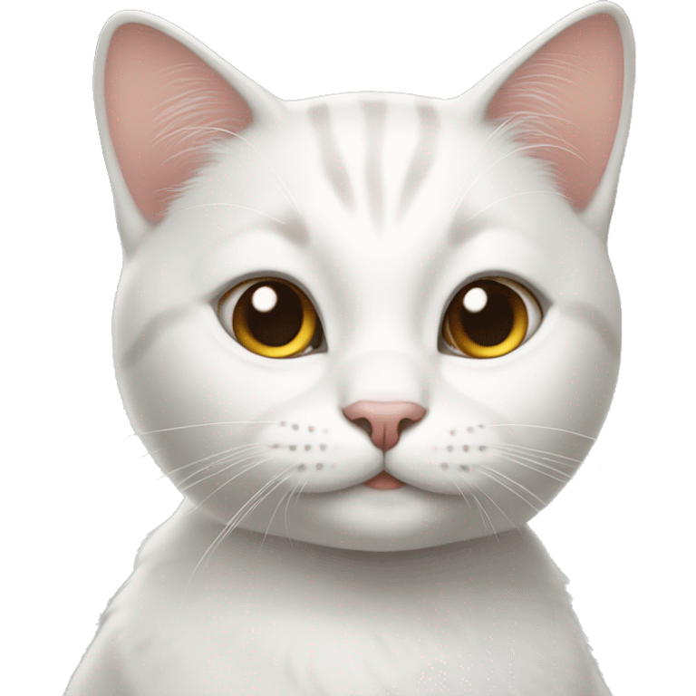 white female cat happy emoji