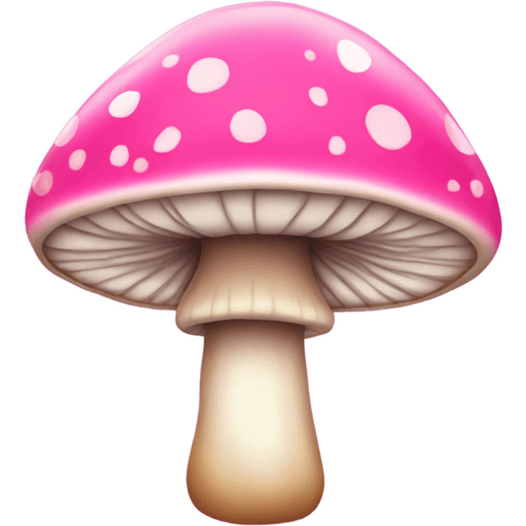 Pink mushroom with glitter  emoji