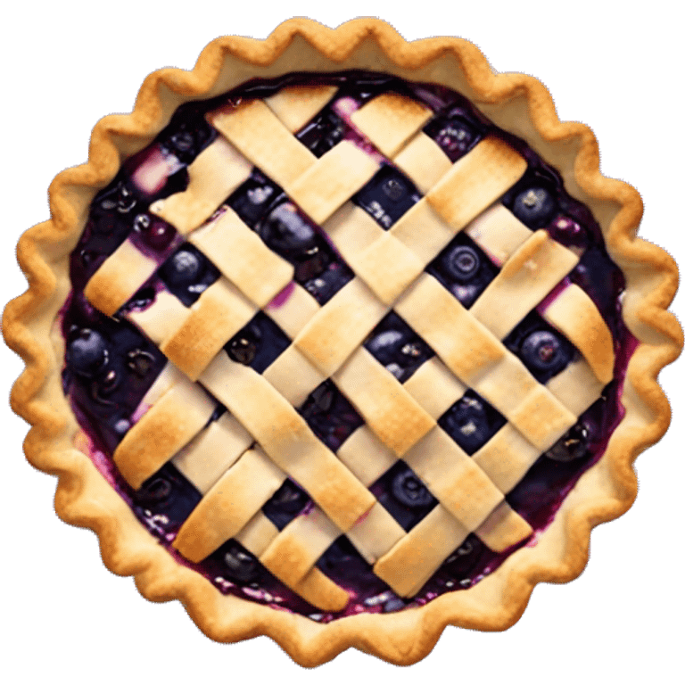 Blueberry pie emoji