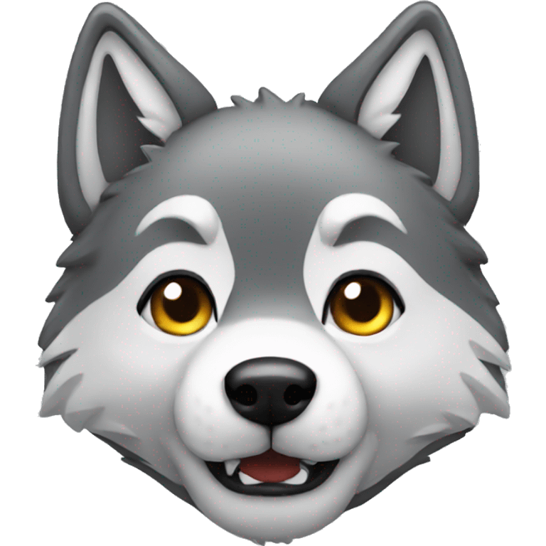 little cute wolf emoji