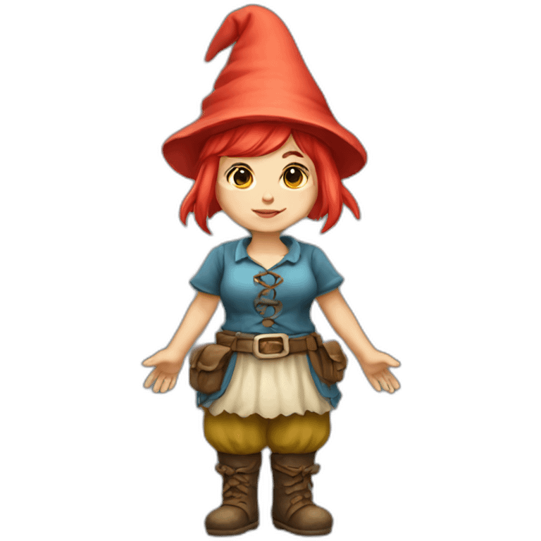 Female gnome full body emoji