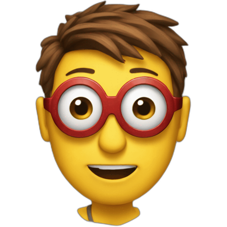 spiderman emoji but it's a minion emoji