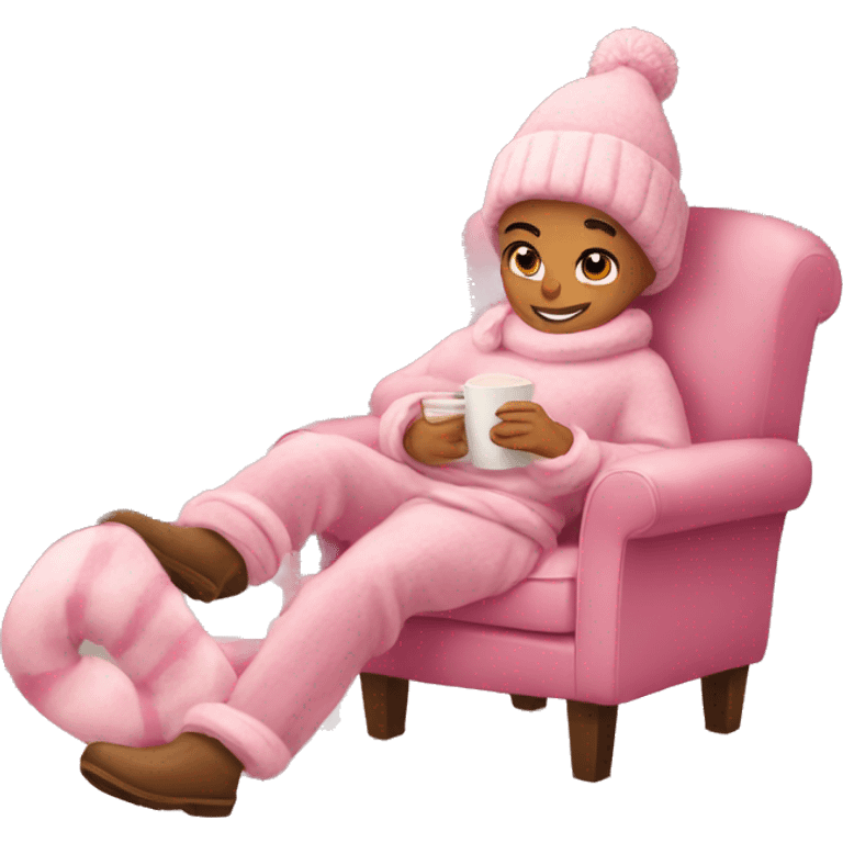 Cozy pink Christmas  emoji