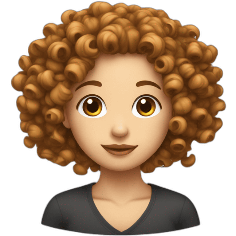 cheveux bouclés curly emoji