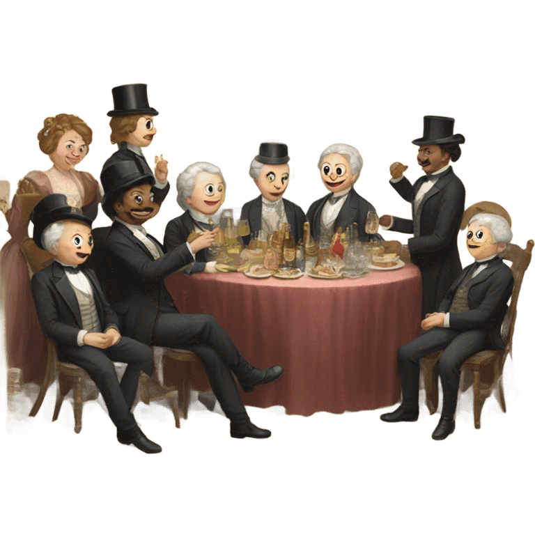 Victorian new years emoji