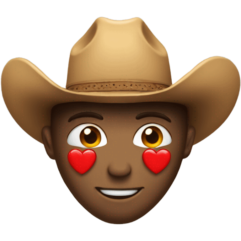 Heart with cowboy hat emoji