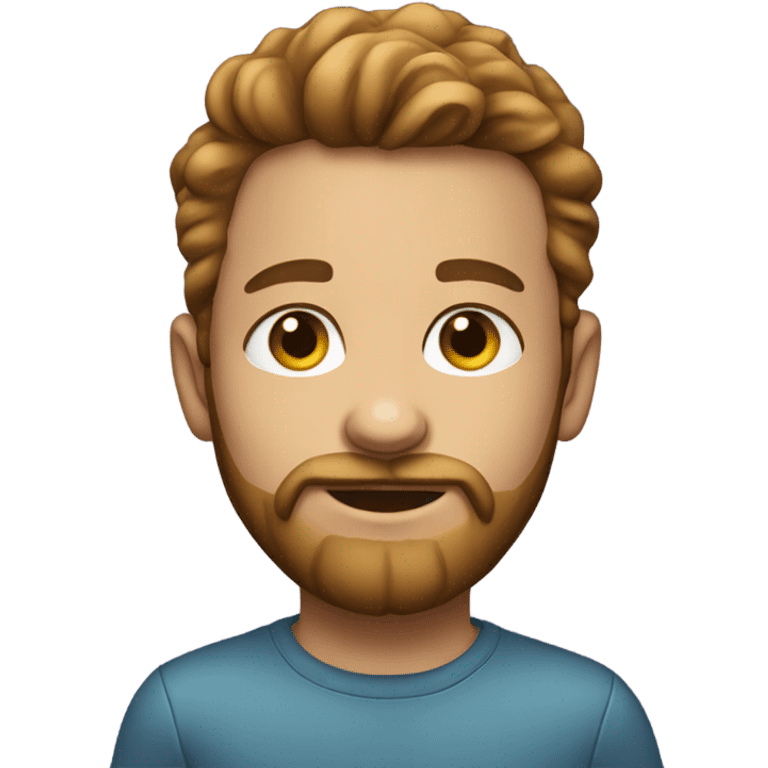 a portrait of a bearded boy emoji