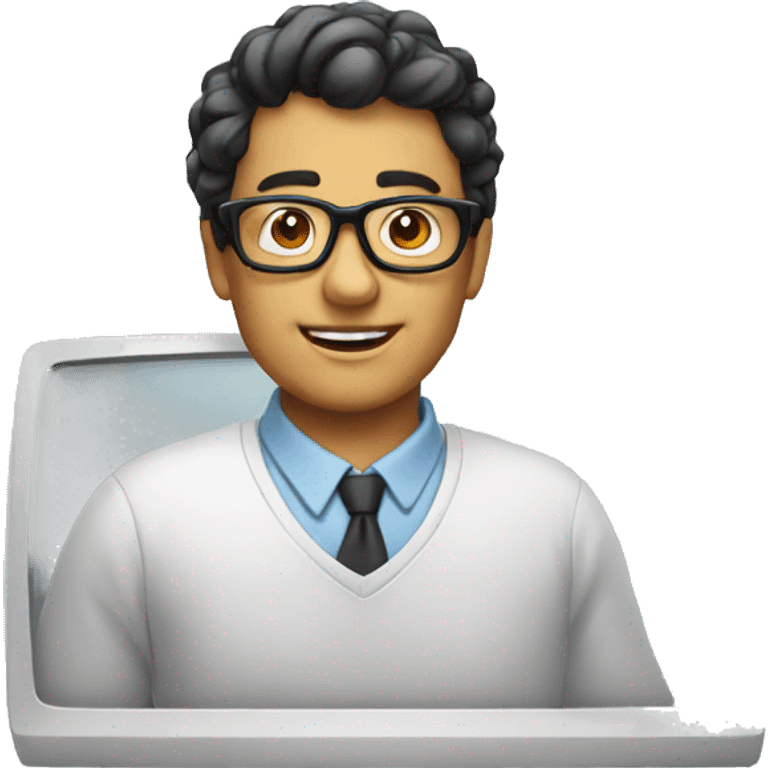 nerd computer emoji