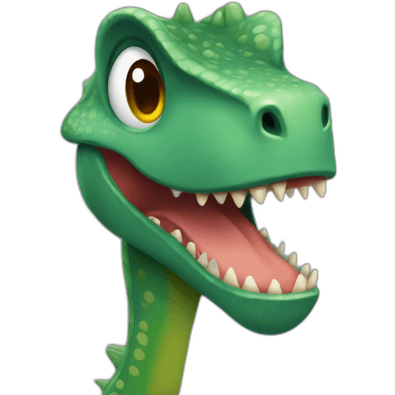 Emoji de dinosaurio con cara de persona  emoji