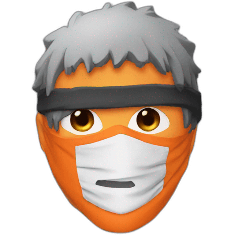 Obito avec son masque orange emoji