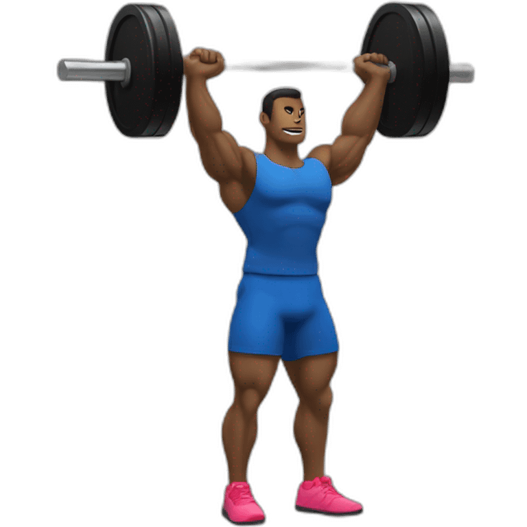 barbell military press emoji