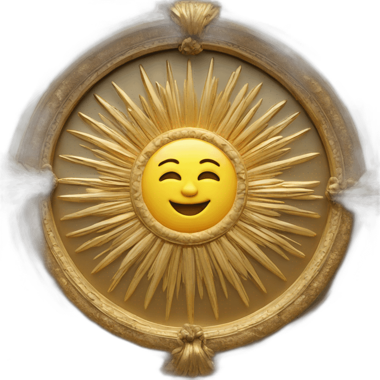 Emblème soleil Versailles emoji