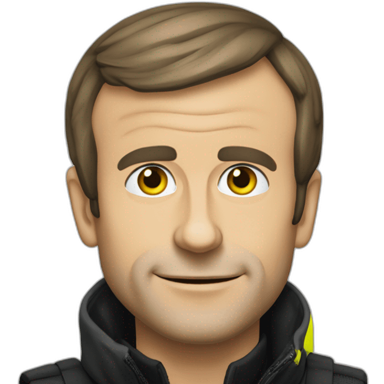 Emmanuel macron supportant les gilets jaunes emoji