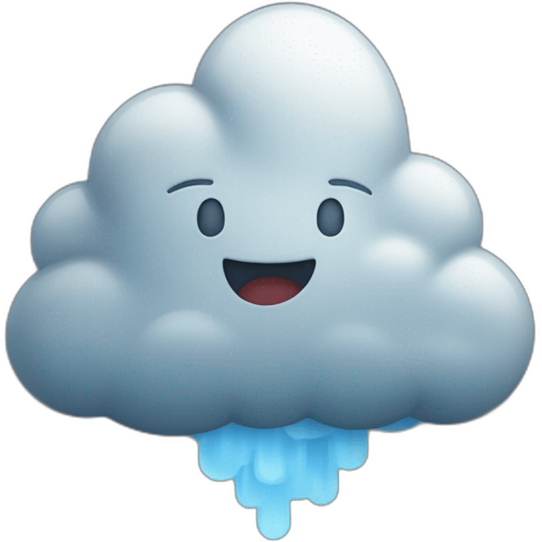 open up the cloud emoji