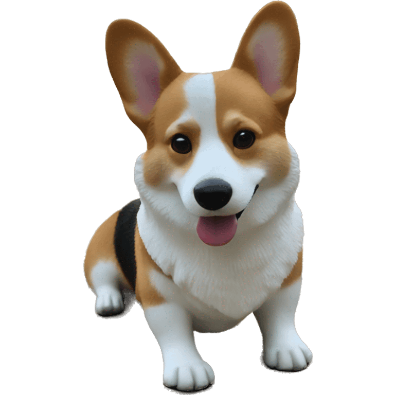 A Corgi on the beach emoji