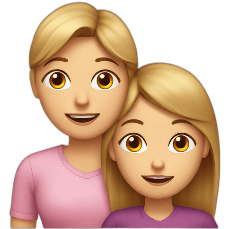 Herz-Mutter-Tochter emoji