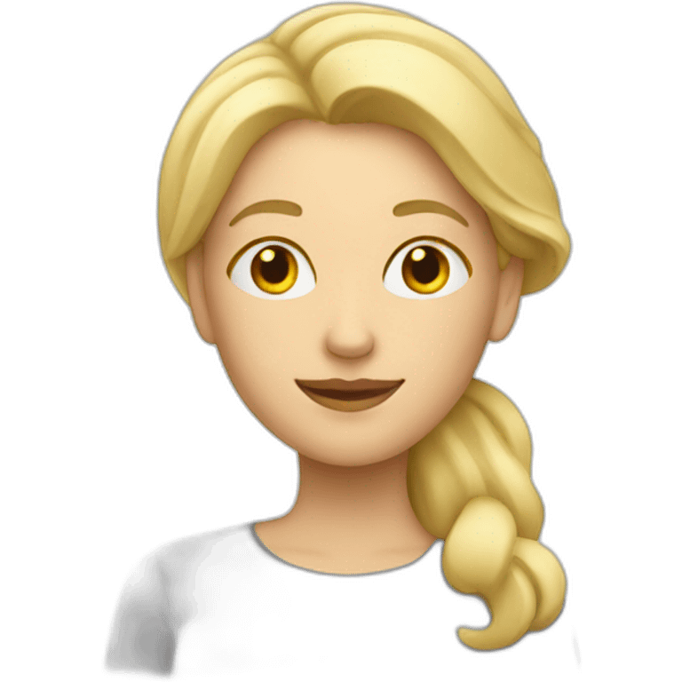 Blonde woman relaxe  emoji