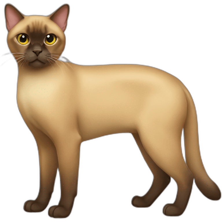 Burmese Cat Full Body emoji