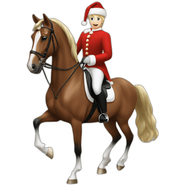 christmas dressage emoji