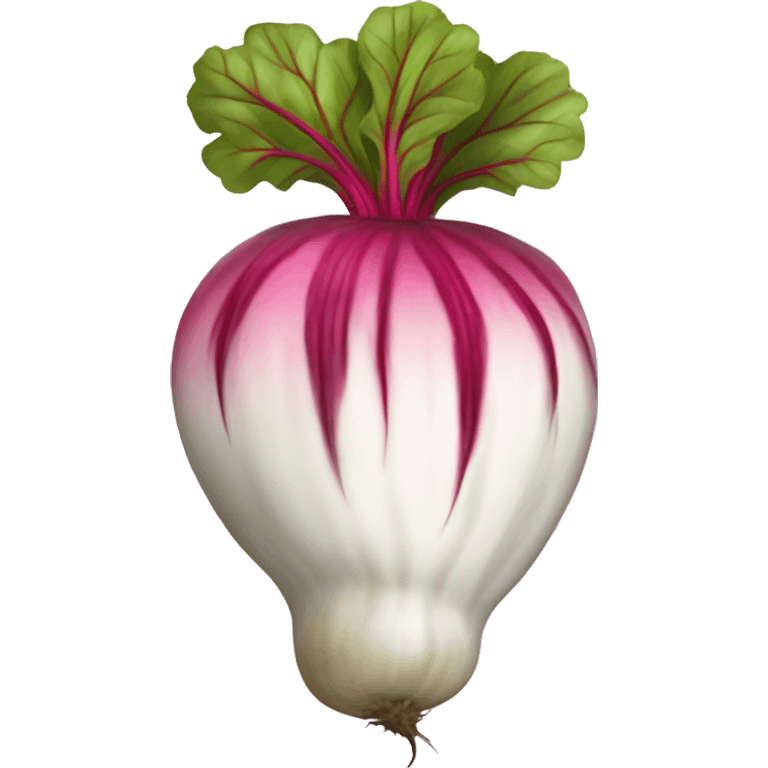 toon pink and white beet emoji