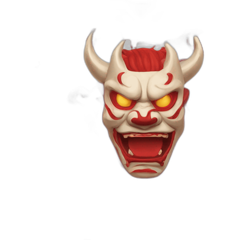 Hannya red  emoji