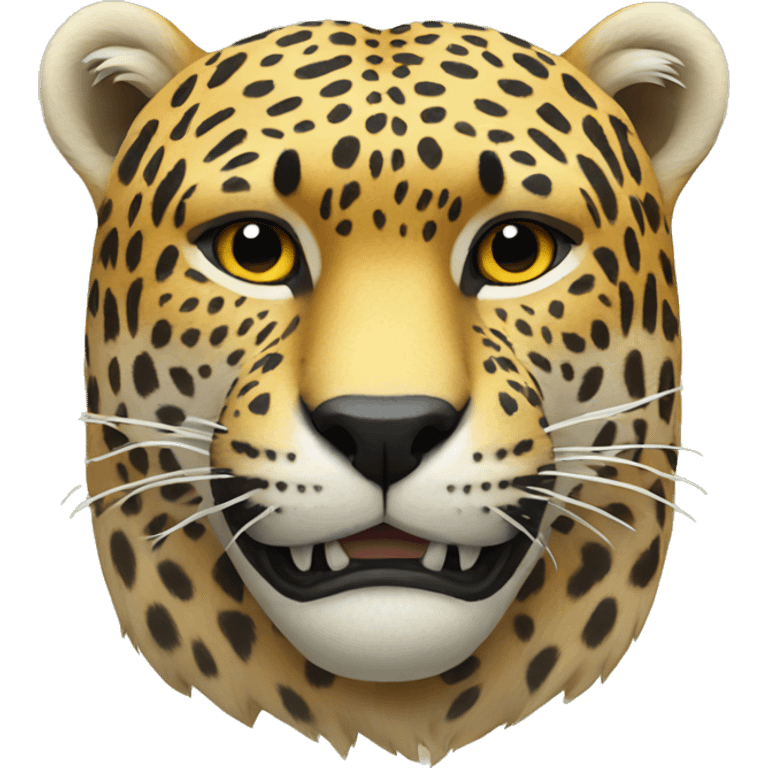 Jaguar with bear emoji