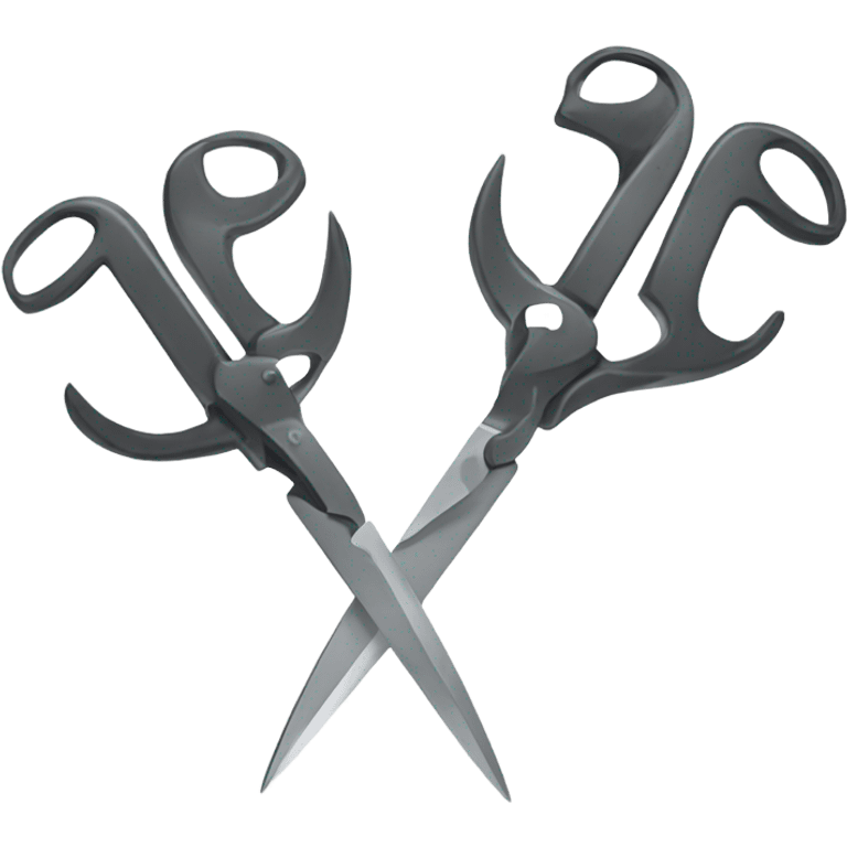 scissors with big muscles  emoji