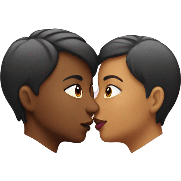 Lesbian kissing  emoji