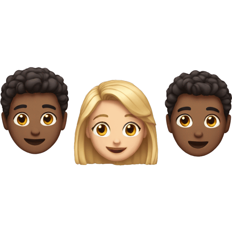 three friends emoji