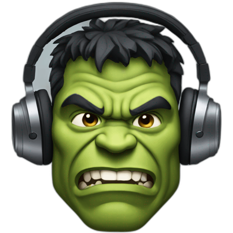 HEADPHONES HULK emoji