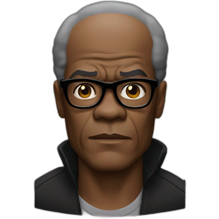 samuel l jackson serious black hair emoji