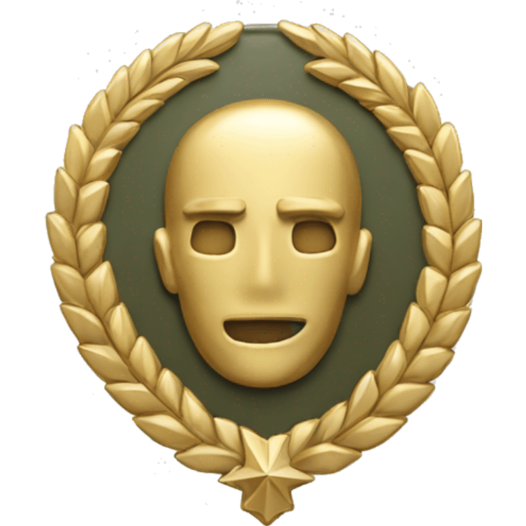 gold military badge emoji