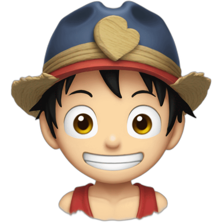 monkey-d-luffy-Who makes a heart emoji