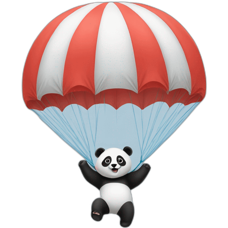 panda en parachute  emoji