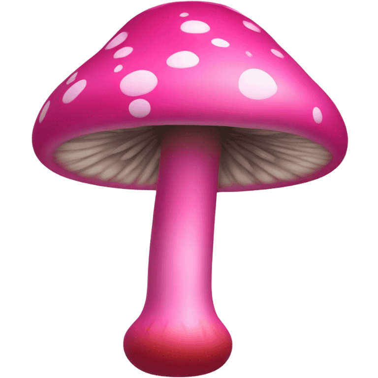 Pink mushroom themed bong emoji