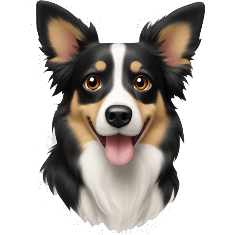 Boarder collie Chihuahua mix￼ emoji