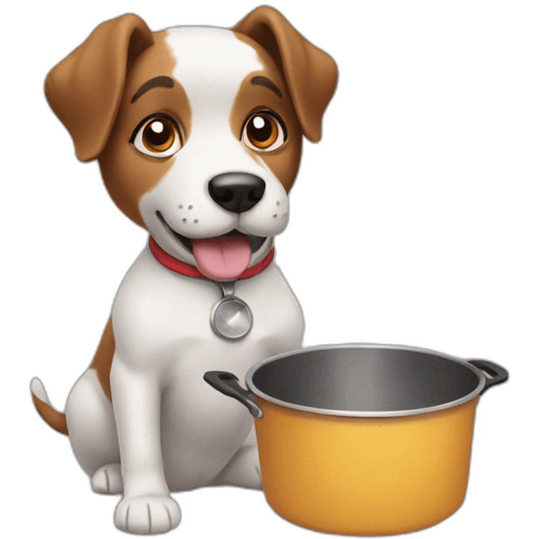 dog cooking emoji